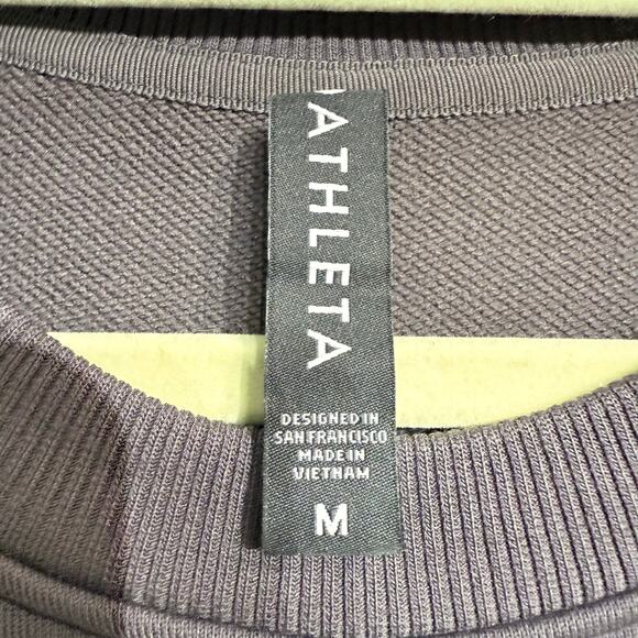 Athleta Gray Portrero Sweatshirt Sz M - Picture 5 of 12